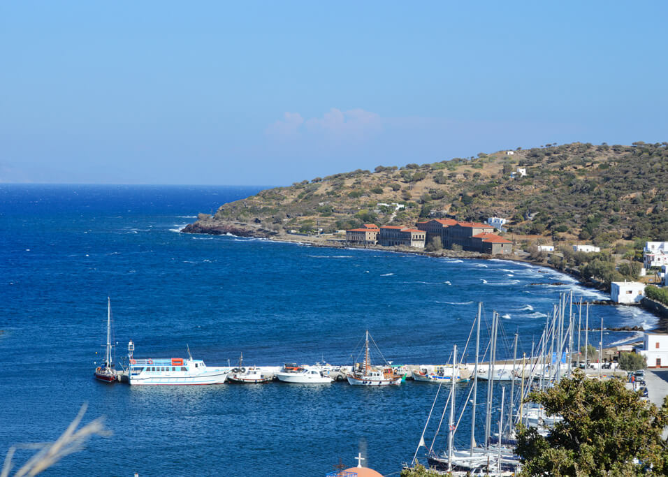 Les Thermes d’Hippocrate, seen from the village of Paloi