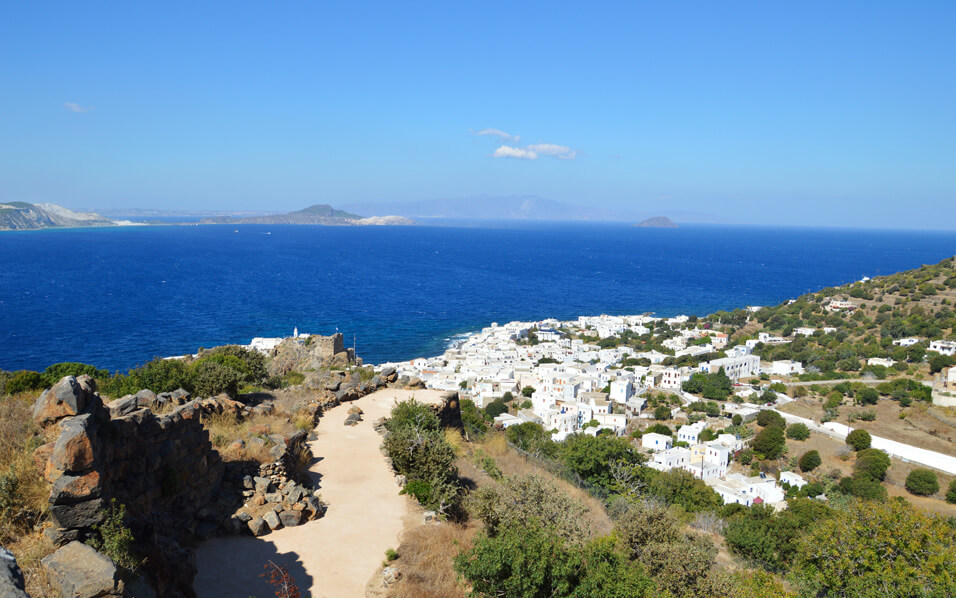 Village of Mandraki, seen from the Paleokastro.